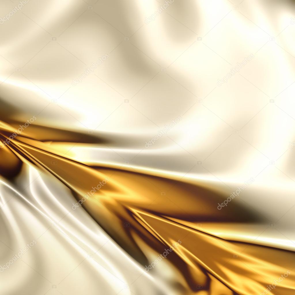 Gold on the white drapery artistic texture