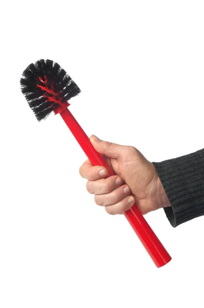 Hand with Toilet Brush — Stock Photo, Image