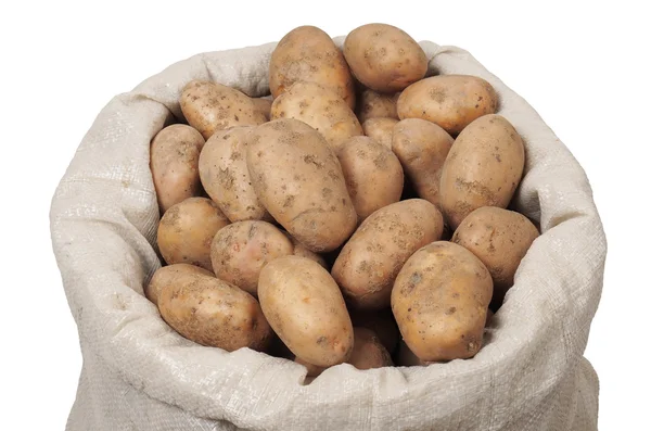 Мішок з картоплею — стокове фото