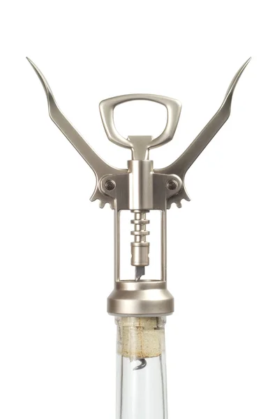 Bottle and Corkscrew — Stock Photo, Image