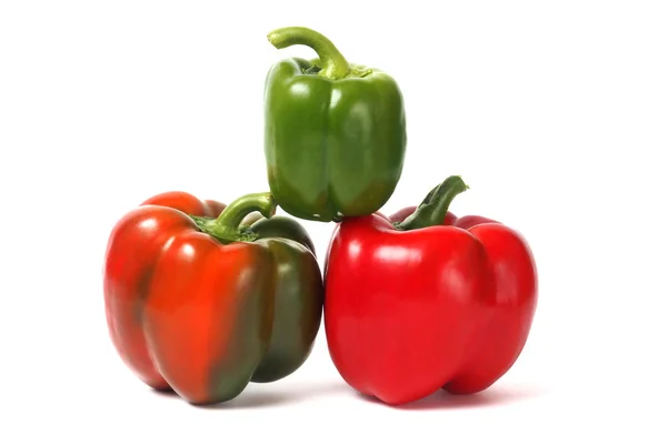 Red and Green Bell Peppers — Stock Photo, Image