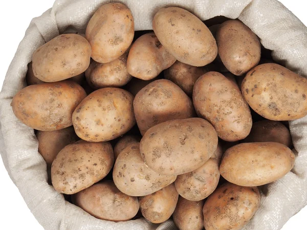 Potatoes in a bag — Stock Photo, Image