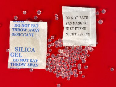 Dessicant, silica gel clipart