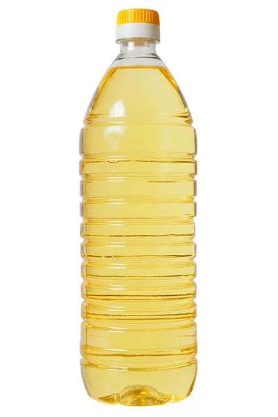 Botella con aceite de girasol —  Fotos de Stock