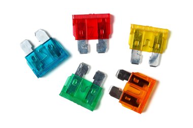 Car blade type fuses clipart