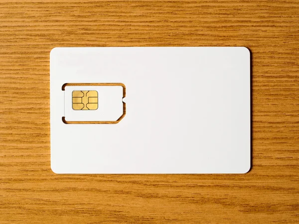 Blank SIM card — Stock Photo, Image