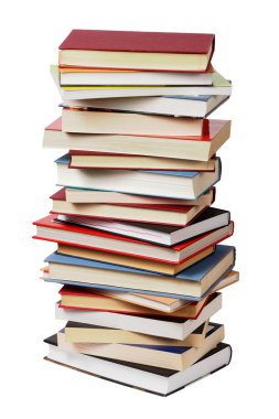 izole kitap yığını