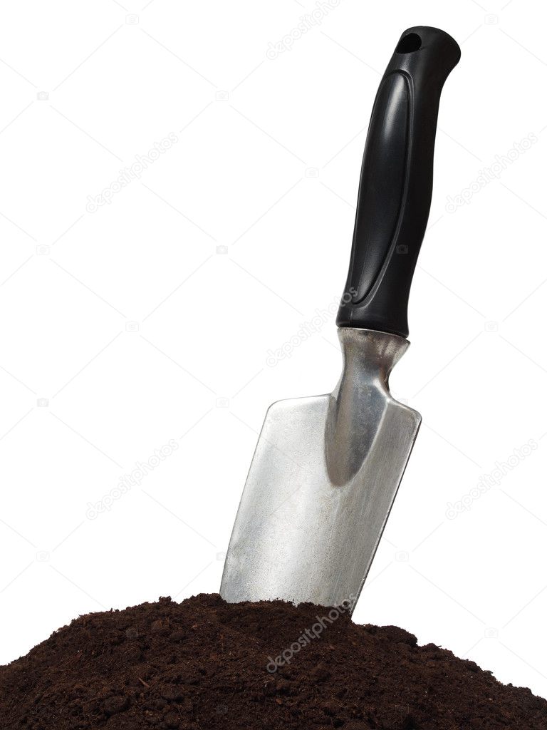Trowel and earth