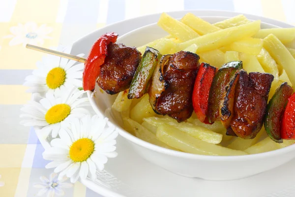 Brochettes de porc — Photo