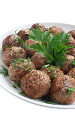 Kızarmış domuz eti köfte