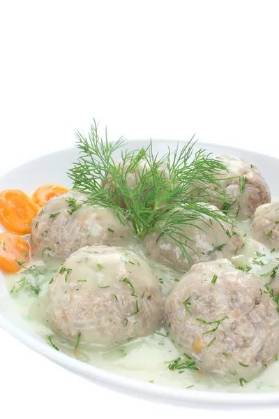 Meatballs of pork and rice — Stock Photo, Image