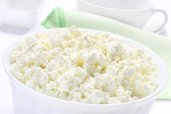 Fresh cottage cheese — Stock Photo, Image