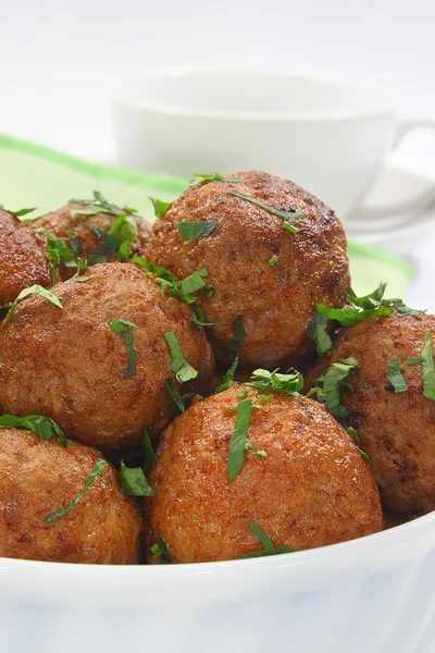 Fried pork meatballs — Stock Photo, Image