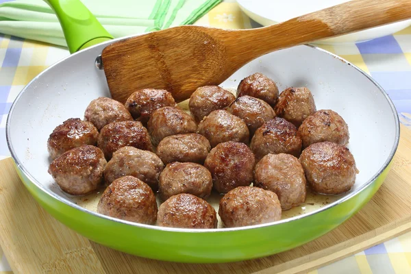 Stekt fläsk köttbullar — Stockfoto