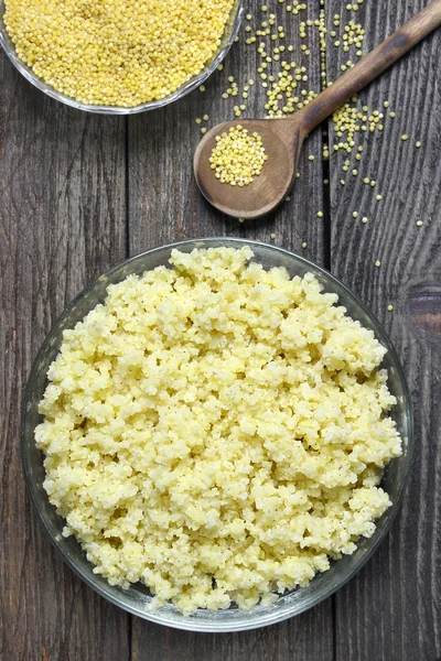 Boiled millet — Stock Photo, Image