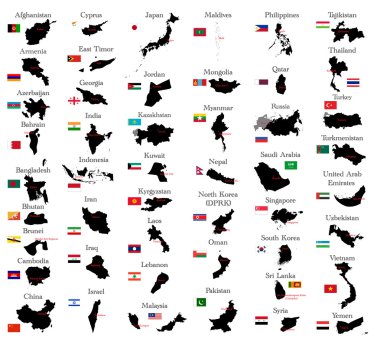 Countries of Asia