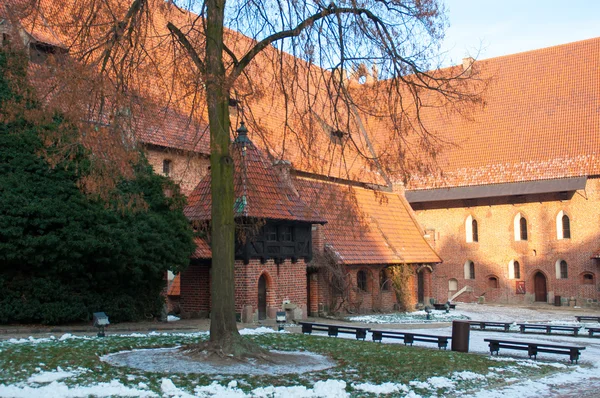 Slottet av tyska orden i malbork — Stockfoto