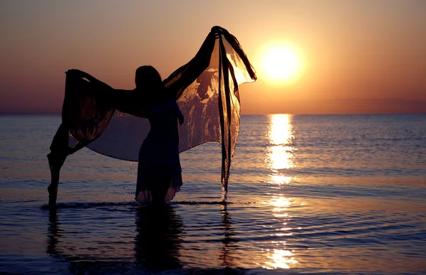 Dance with sunset — Stock Photo, Image