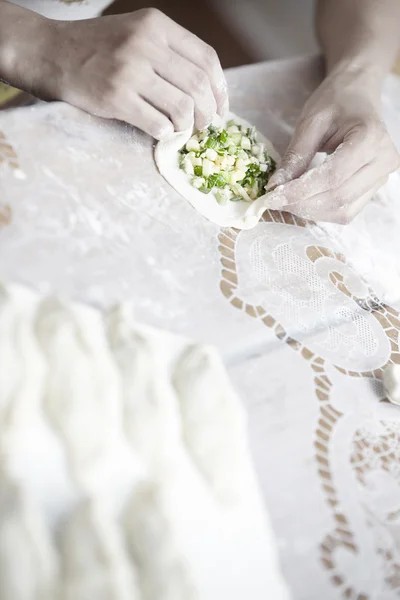 Preparación de pastel — Foto de Stock
