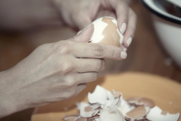 Egg cooking — Stock Photo, Image