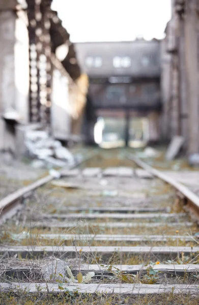 放棄された鉄道 — ストック写真