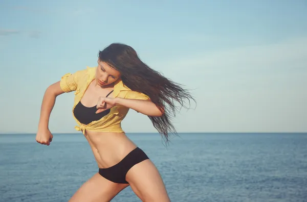 Dansen op de zee — Stockfoto