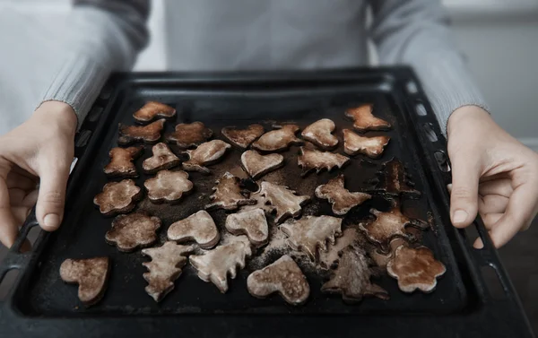 Burnt cookies — Stock Photo, Image