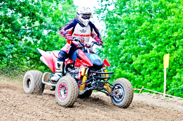 Polska västra zon motocross championship runda vi Polen — Stockfoto