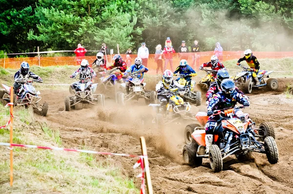 Polski motocross Mistrzostwa strefy zachodniej runda vi Polska — Zdjęcie stockowe