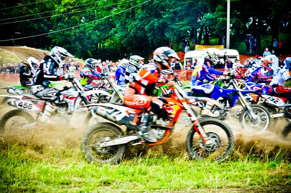 Polonia Zona Oeste Campeonato de Motocross Ronda VI Polonia —  Fotos de Stock