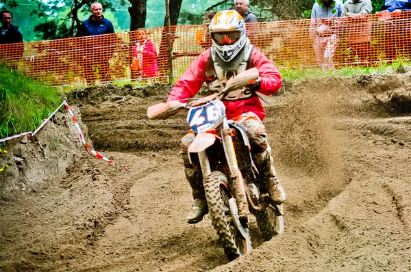 Polski motocross Mistrzostwa strefy zachodniej runda vi Polska — Zdjęcie stockowe