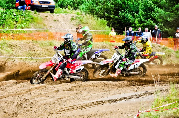 Polska västra zon motocross championship runda vi Polen — Stockfoto