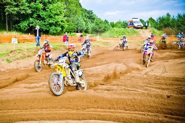 Polacco Western Zone Campionato Motocross Round VI Polonia — Foto Stock