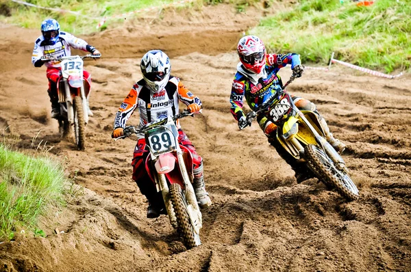 Polish Western Zone Motocross Championship Round VI Poland — Stock Photo, Image