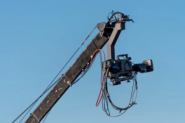 Câmera de filme profissional no boom — Fotografia de Stock