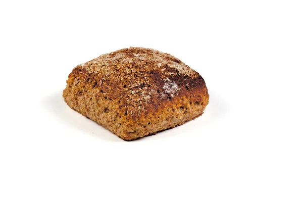 Ein Semmelbrot auf weißem Hintergrund — Stockfoto