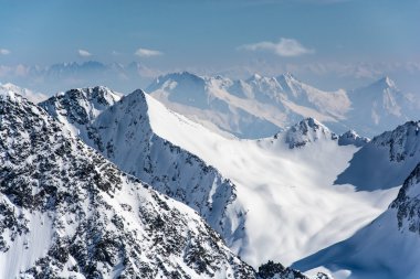 Neustift Stubai 'nin kayak merkezi Avusturya
