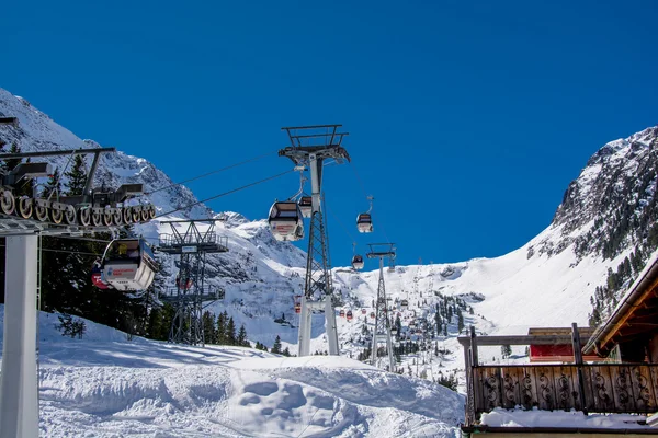 Estación de esquí del glaciar Neustift Stubai Austria — Foto de Stock