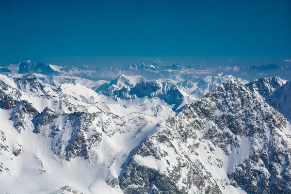 Estância de esqui do glaciar Neustift Stubai Áustria — Fotografia de Stock
