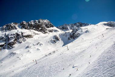 Neustift Stubai 'nin kayak merkezi Avusturya