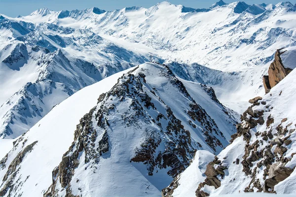 न्यूस्टिफ्ट स्टुबाई ग्लेशियर ऑस्ट्रिया का स्की रिसॉर्ट — स्टॉक फ़ोटो, इमेज