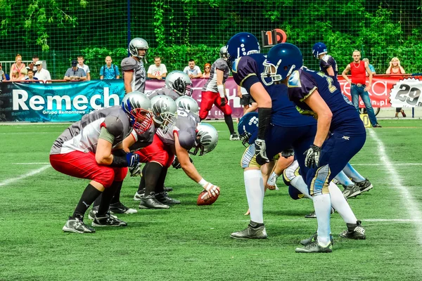 American football players in action — Stock Photo, Image