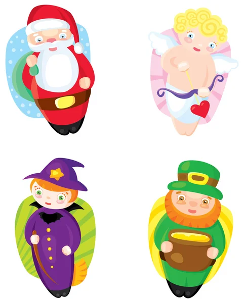 Holiday icons — Stock Vector