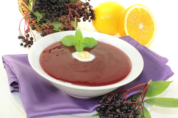 taze elderberries çorbası