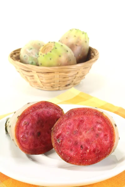 Fresh succulent cactus figs — Stock Photo, Image