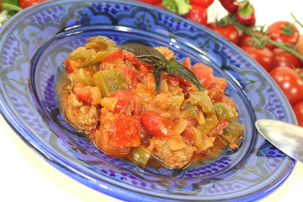 Freshly cooked Tagine Kefta — Stock Photo, Image