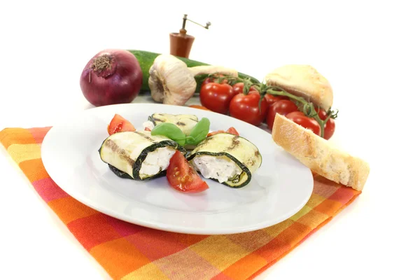 Courgette rolls — Stock Photo, Image
