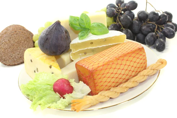 Pieces of cheese — Stock Photo, Image