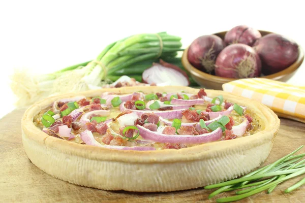 Fresh Onion tart — Stock Photo, Image