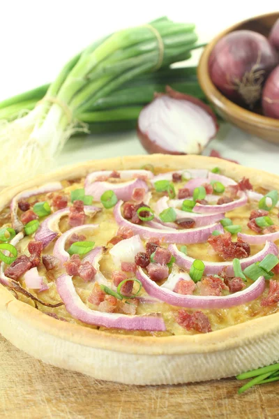Onion tart — Stock Photo, Image